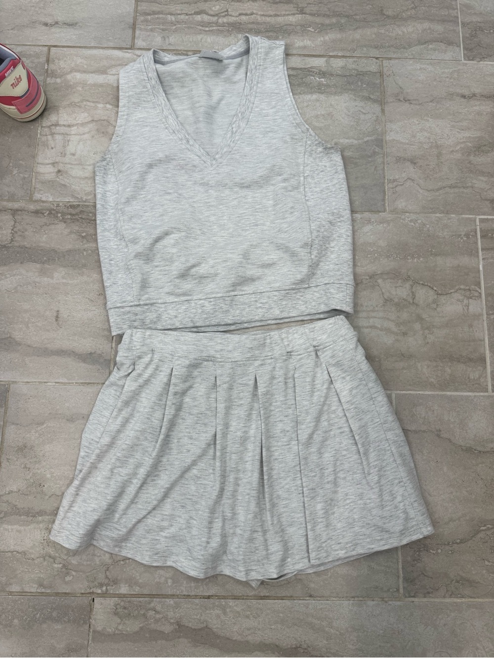 we are sundays top and skort set
